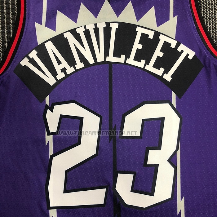 Camiseta Fred VanVleet NO 23 Toronto Raptors Classic Edition Violeta